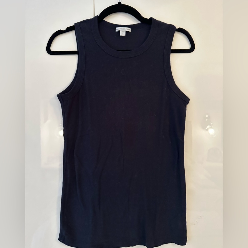 James Perse Navy tank size small